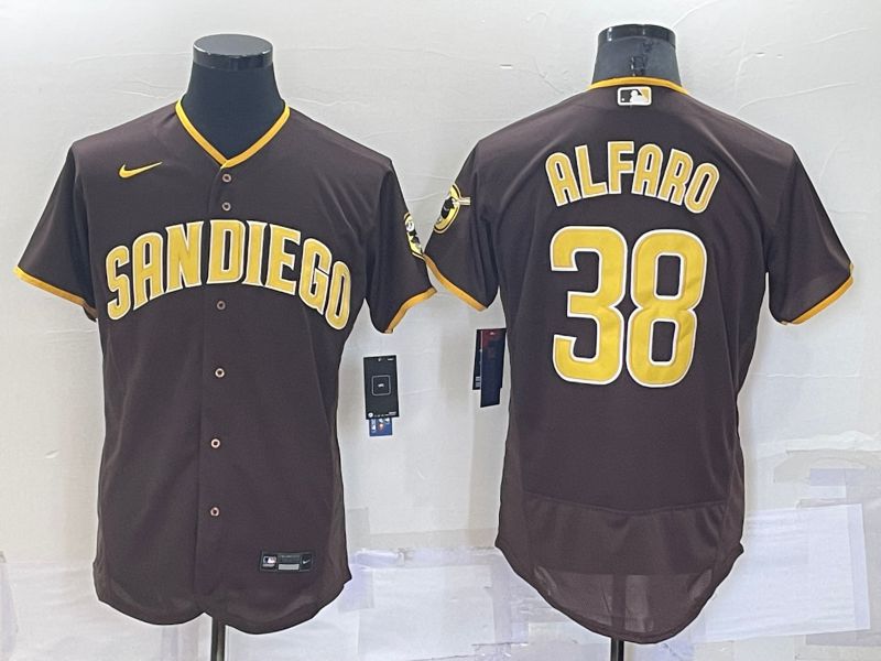 Men San Diego Padres 38 Alfaro brown Elite Nike 2022 MLB Jersey